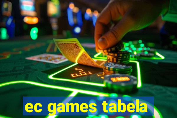 ec games tabela